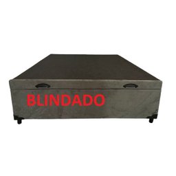 Cama Box Baú Casal Blindado Suede Cinza - 2