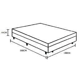 Cama Box Baú Casal Blindado Suede Cinza - 4