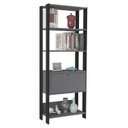 Ver mais imagens de Kit 2 Estantes Multiuso Alta 4 Prateleiras 1 Porta 166cmx126cm Match Artely