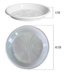 Kit 6 Pratos para Vaso Redondo Suporte para Planta 40x4cm - 2