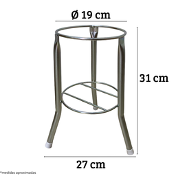 Suporte Tripé de Ferro Zincado Maior 19,5 Cm - 3