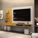 Ver imagem 3 de Painel de TV até 60 Polegadas Ripado com Nichos Siena - Édecasamóveis
