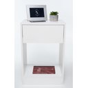 Ver imagem 1 de Kit 2 Mesas De Cabeceira Superior OFF WHITE 60x50 enviamos montado