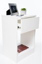 Ver imagem 3 de Kit 2 Mesas De Cabeceira Superior OFF WHITE 60x50 enviamos montado