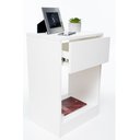 Ver imagem 3 de Kit 2 Mesas De Cabeceira Superior OFF WHITE 60x50 enviamos montado