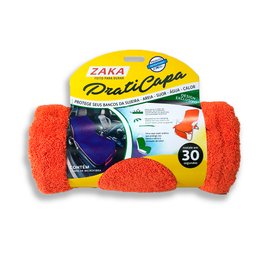 Praticapa Capa Toalha de Microfibra Com Regulagem Para Banco De Carro Ou Cadeira De Praia Laranja - 5