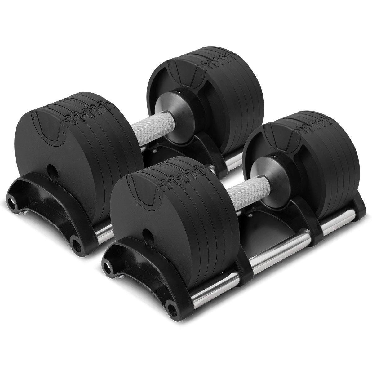 Peso Dumbbell Ajustável Premium até 32kg Ahead Sports Preto