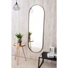 Espelho Decorativo Grande Oval com Moldura Metal Corpo Inteiro 170 X 70 Cm Industrial - 3