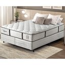Ver imagem 1 de Cama Box Conjugado King com Colchão (193x69x203) Veneza Ii Gazin Cr35310 Branco