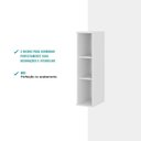 Ver imagem 3 de Armário Aéreo para Cozinha com 3 Nichos sem Porta 80 Cm Cor:branco