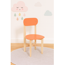 Ver imagem 2 de Kit 4 Cadeiras Colorê Infantil Assento e Encosto Laranja Base em Madeira Maciça Pinus