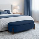 Ver imagem 7 de Puff Baú Organizador de Sapatos Thor para Cama Queen Bouclé:azul Marinho