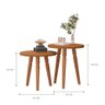 Conjunto Mesas Auxiliar Filadélfia Nature - 3