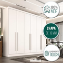 Ver imagem 4 de Guarda Roupa Casal 6 Pts 100% Mdf Gramado - Móveis Valverde