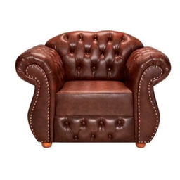 POLTRONA CHESTERFIELD MERLO CORANO MARROM - 1