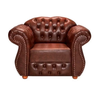 POLTRONA CHESTERFIELD MERLO CORANO MARROM - 1