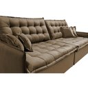 Ver imagem 1 de Sofá Sem Caixa Retrátil Reclinável 2,75m Cama inBox Versátil com Pillow Top e Molas Velusoft