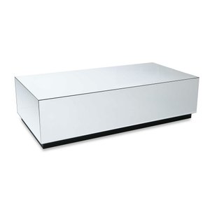 Mesa de Centro Espelhada Lapidada 70x40x20 Cm