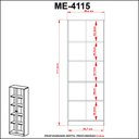 Ver imagem 6 de Kit 2 Armários para Escritório 2 Portas de Vidro ME4115 Branco