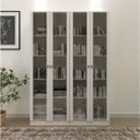 Ver imagem 1 de Kit 2 Armários para Escritório 2 Portas de Vidro ME4115