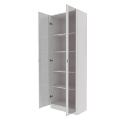 Kit 2 Armários para Escritório 2 Portas de Vidro ME4115  - 2