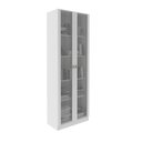 Ver imagem 3 de Kit 2 Armários para Escritório 2 Portas de Vidro ME4115 Branco