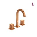 Ver imagem 2 de Misturador de Mesa para Lavatório Cubo Bica Alta Gold Matte - Deca
