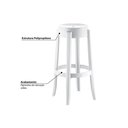 Ver imagem 2 de Kit 2 Banqueta de Cozinha Shine Uz8007 2 Un Capuccino - Kappesberg