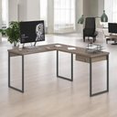 Ver imagem 1 de Mesa Home Office Escrivaninha L Shine Affara com Gaveteiro