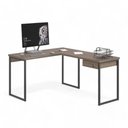 Ver imagem 2 de Mesa Home Office Escrivaninha L Shine Affara com Gaveteiro