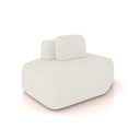 Ver imagem 4 de Sofá 4 Lugares Orgânico com Chaise e 3 Módulos Berlim bouclê Off K01 - D'Rossi Off White-