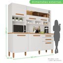 Ver imagem 3 de Armário de Cozinha 6 Portas 2 Gavetas Alexia Top