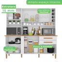 Ver imagem 7 de Armário de Cozinha 6 Portas 2 Gavetas Alexia Top