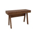Ver imagem 1 de Mesa de Computador Solteiro ME4128 c/ 2 Gavetas Nogal - Tecno Mobili