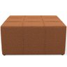Puff Decorativo Para Sala de Estar Quadrado Milano 90x90cm W01 Bouclê Terracota - Lyam Decor - 5
