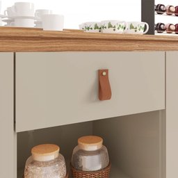 Conjunto Rack com Painel para TV até 60 Polegadas Retrô Esmeralda Buffet Diamante - 14 Conjunto Rack com Painel para TV até 60 Polegadas Retrô Esmeralda Buffet Diamante - 14