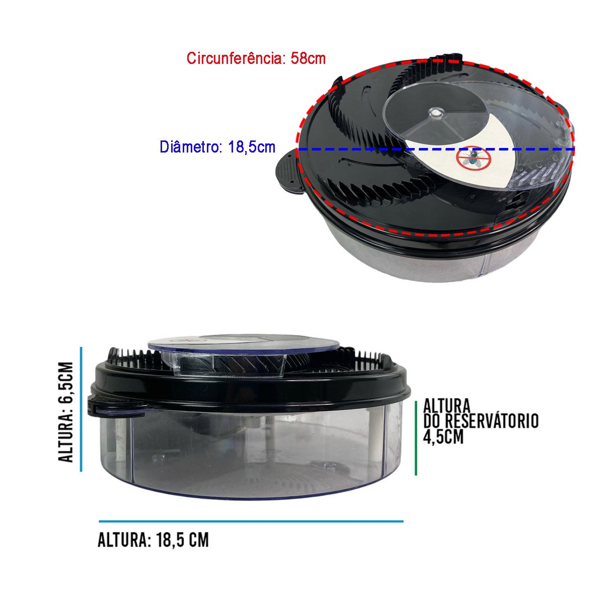 Armadilha Pega Mosca Eletrica Usb Silenciosa Antipragas Mosquitos Pernilongo Insetos Gaiola Reservat - 2