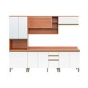 Ver imagem 6 de Cozinha Completa Completa Thela Macadâmia (2 Aéreos + 2 Balcões + 1 Paneleiro) 5 Peças Freijo/