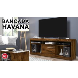 Rack para sala - bancada Havana marrom - 4
