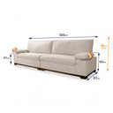 Ver imagem 2 de Sofá Living Siberian 3,00m Bouclê Off White Braço Reclinável - King House