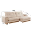 Ver imagem 4 de Sofá Dubai Linho 02 Módulos de 100 Cm B25 Cm Meu Sofá Online