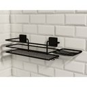 Ver imagem 2 de Porta Shampoo com Saboneteira - Linha Premium Decotec Preto