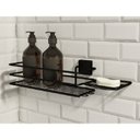 Ver imagem 1 de Porta Shampoo com Saboneteira - Linha Premium Decotec Preto