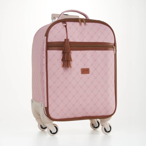 Mala Maternidade Bordo Bella Rosa Just Baby Mala de Rodinha