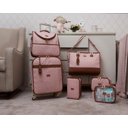 Ver imagem 4 de Mala Maternidade Bordo Bella Rosa Just Baby Mala de Rodinha