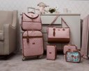 Ver imagem 4 de Mala Maternidade Bordo Bella Rosa Just Baby Mala de Rodinha