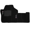 Ver imagem 1 de Jogo de Tapete Automotivo Carpete Fiat Uno Way 2011 à 2018 Soft Logo Bordado Preto 5 Peças S/M SOFT 