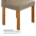 Ver mais imagens de Conjunto Sala de Jantar 4 Lugares Retangular Tampo MDF Mesa Carol com Cadeiras Espanha