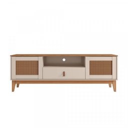 Kit 3 Peças Rack com Painel para TV até 60 Polegadas Retrô Esmeralda e Aparador Rubi - 10