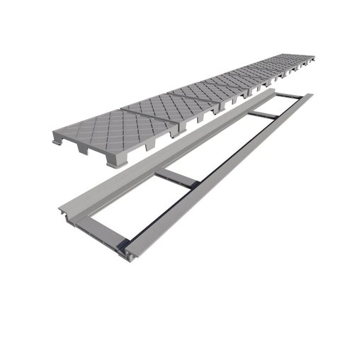 Ralo Linear Tampa Oculta 130cm Pvc Infinity Plus 2931 Elleve